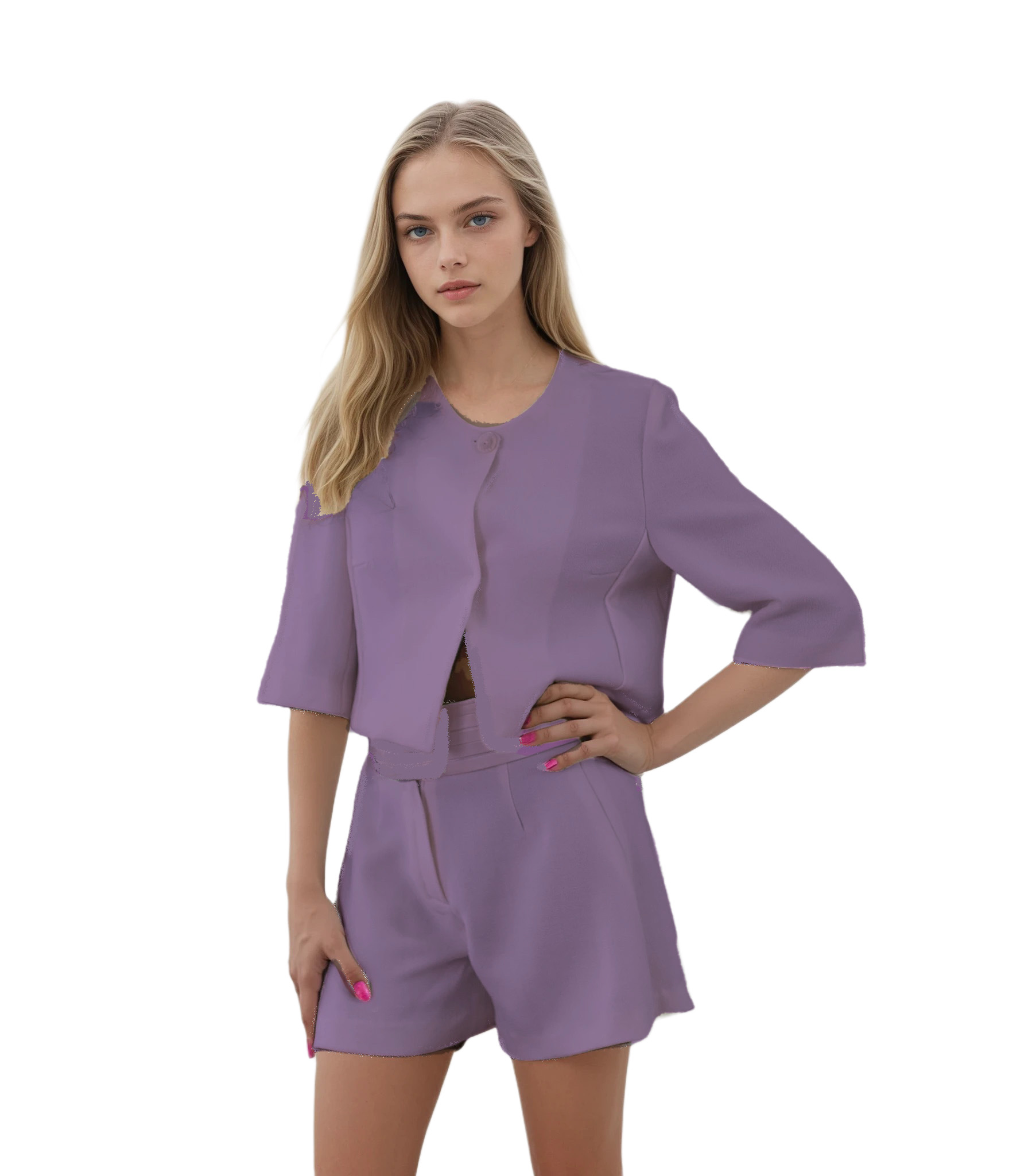 Refined Wool Crepe Shorts