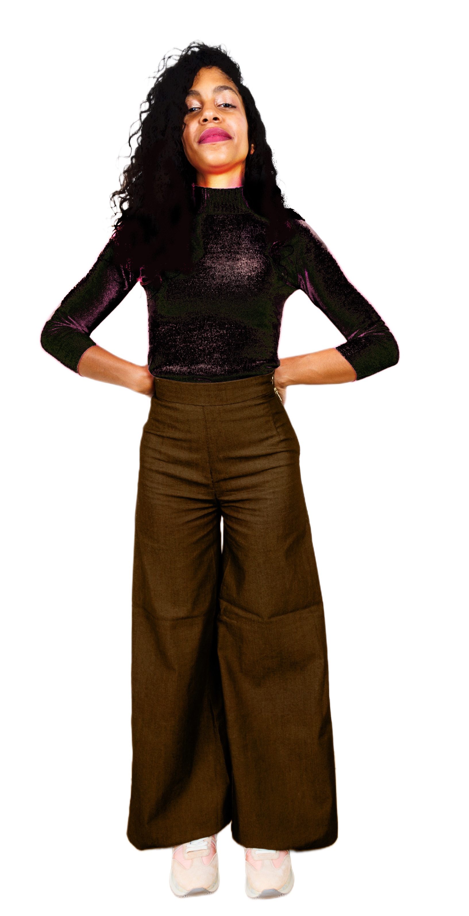 High-Waisted Wide-Leg Jeans